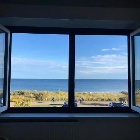 Direkt am Strand mit Meerblick perfekt für 2 Personen Heiligenhafen Exterior foto